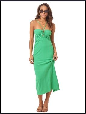 green maxi dress revolve | Dresses | Mint Palm Leaf